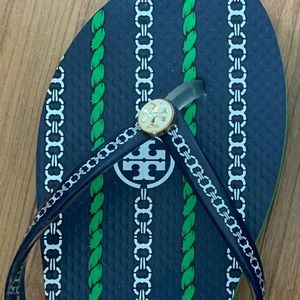 Tori Burch size 8 flip flops-barely worn
